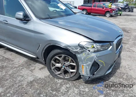 2023 BMW X3 xDrive30I из США, поврежденный, VIN 5UX53DP04P9S20126